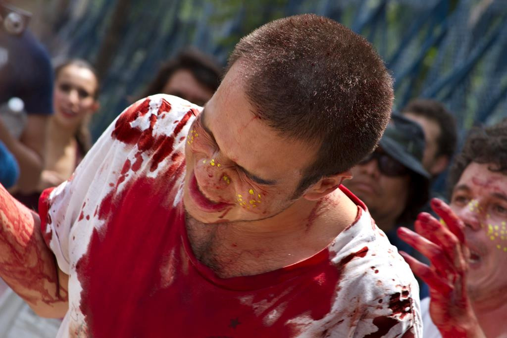 Evangelio de los Zombies, 2012, documentation photograph, by Daniel Perez Coronel