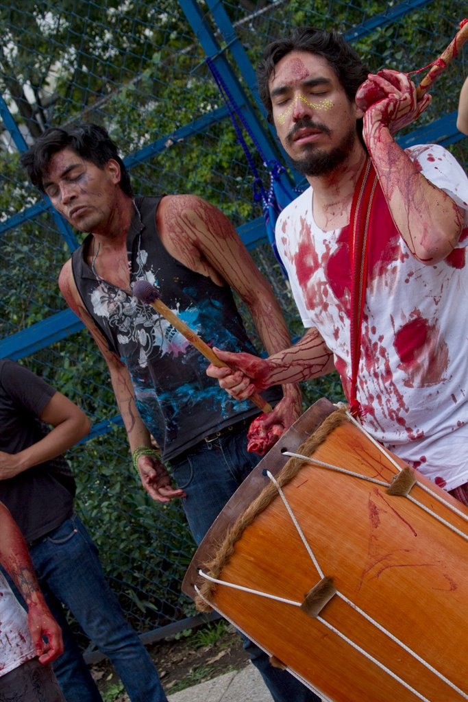 Evangelio de los Zombies, 2012, documentation photograph, by Daniel Perez Coronel