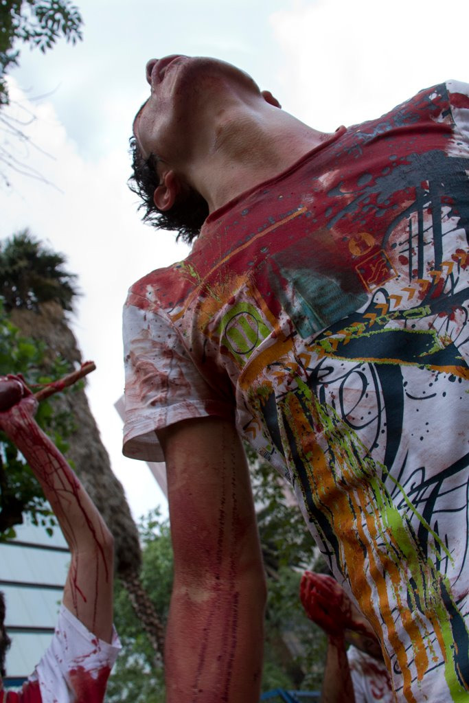 Evangelio de los Zombies, 2012, documentation photograph, by Daniel Perez Coronel