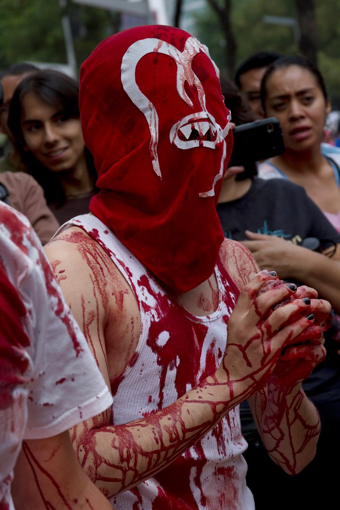 Evangelio de los Zombies, 2012, documentation photograph, by Daniel Perez Coronel