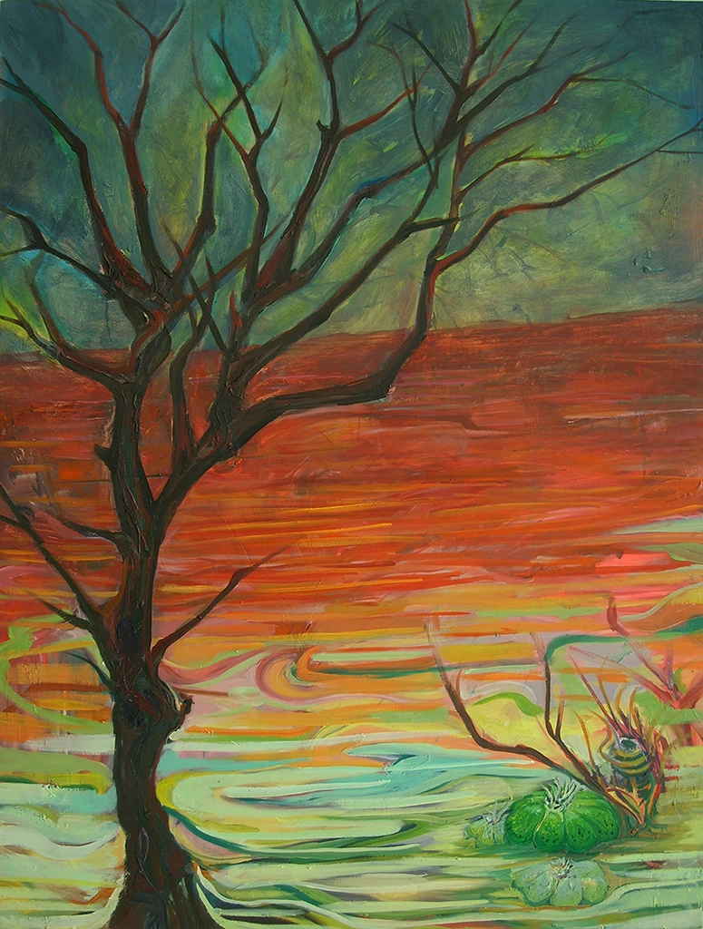 Photo Remixes 3, 2010, oil on canvas, 27.6 x 20.9 in, by Daniel Perez Coronel