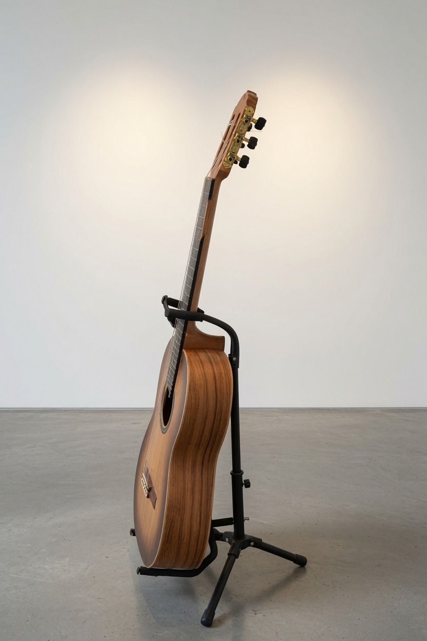 Temperamento 19, 2025, vista posterior, instrumento musical microtonal, por Daniel Perez Coronel