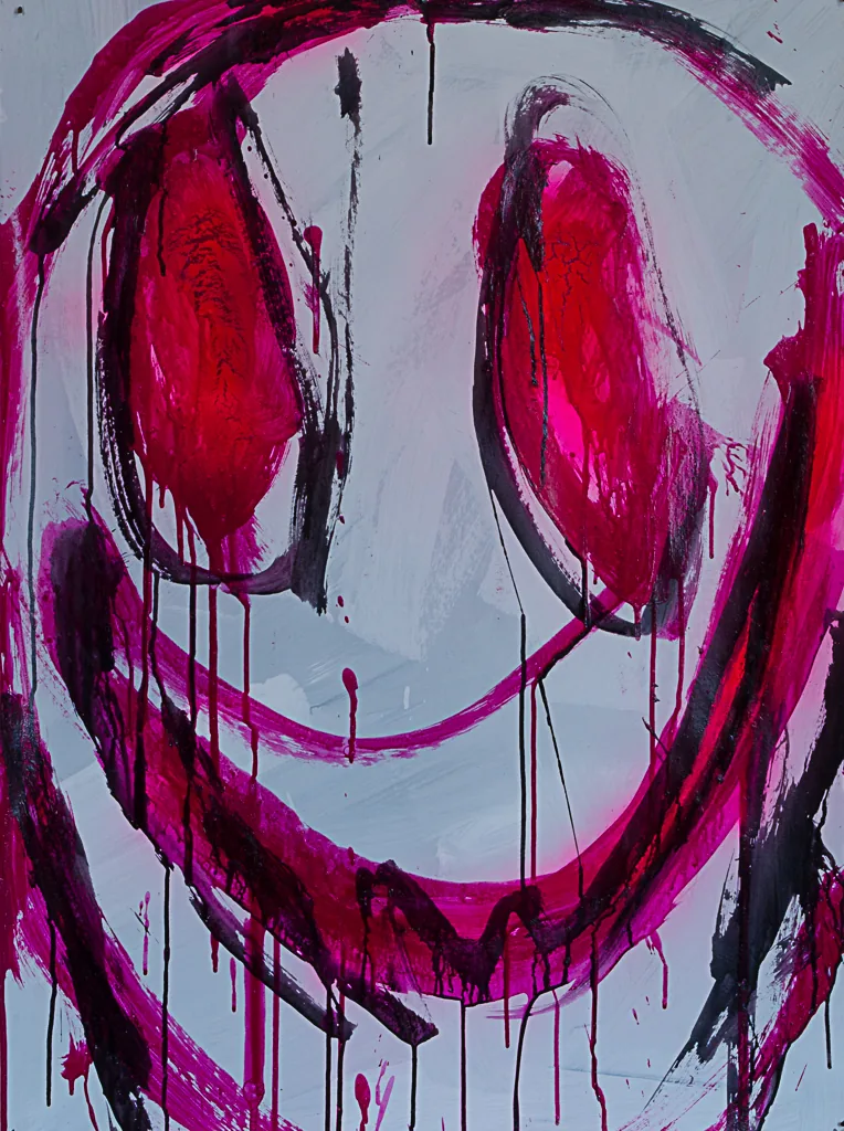 Serie Variaciones del Fénix 5, 2015, acrílico sobre papel, 94 x 69 cm, por Daniel Perez Coronel