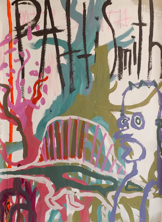 Serie Variaciones del Fénix 10, 2015, acrílico sobre papel, 94 x 69 cm, por Daniel Perez Coronel